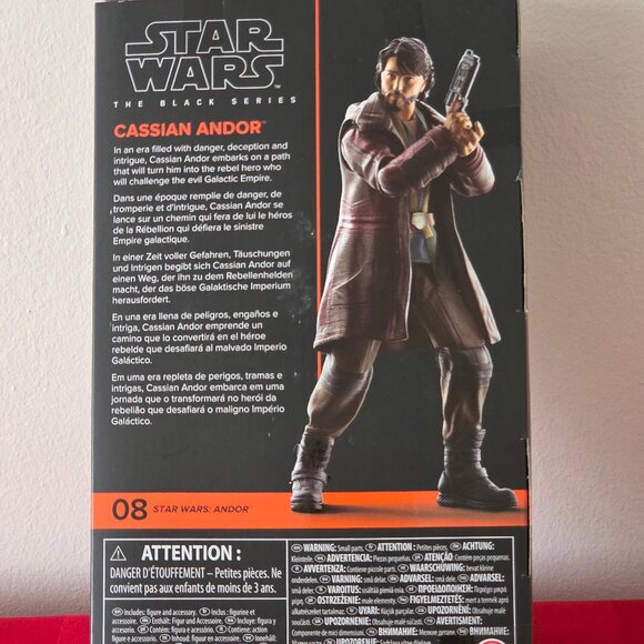 2022 STAR WARS, THE BLACK SERIES, CASSIAN ANDOR ACTION FIGURE, MINT IN THE BOX!! - Picture 5 of 5